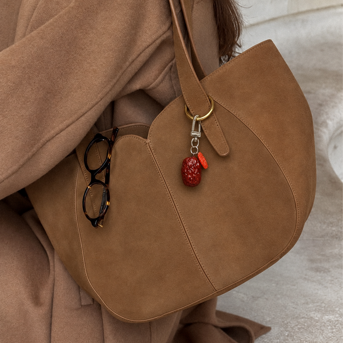 Red Date Goji Keychain